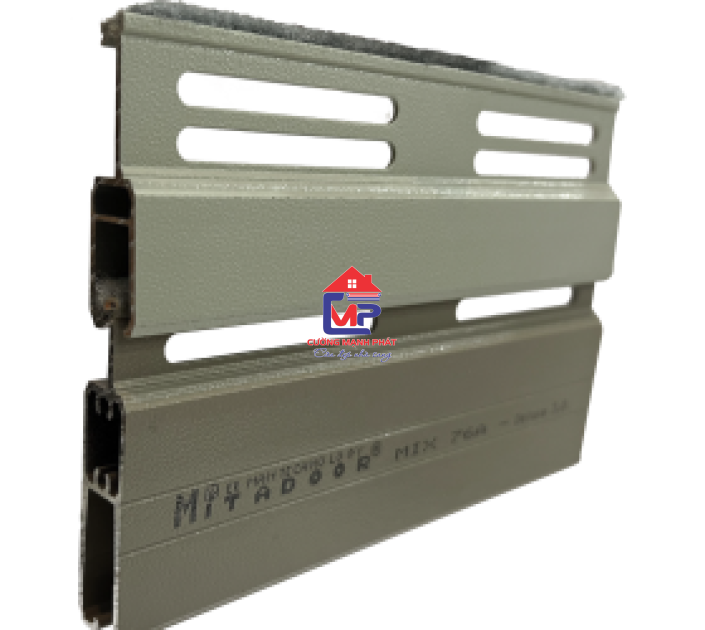 CỬA CUỐN NHÔM MITADOOR KHE THOÁNG MIX 76